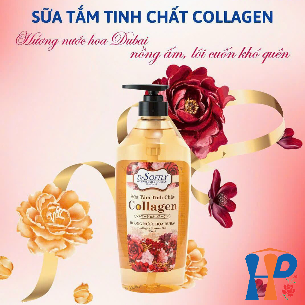 Sữa tắm nước hoa Drsoftly Collagen Perfume Shower Gel 700ml (lưu hương trên 2 giờ)
