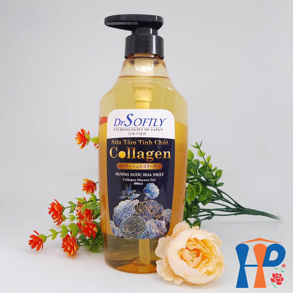 Sữa tắm tinh chất Collagen Drsoftly Perfume Shower Gel 500ml (lưu hương trên 2 giờ)