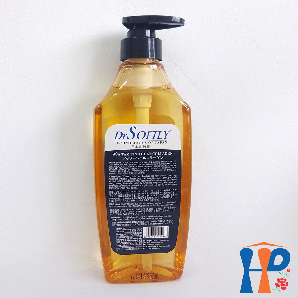 Sữa tắm tinh chất Collagen Drsoftly Perfume Shower Gel 500ml (lưu hương trên 2 giờ)