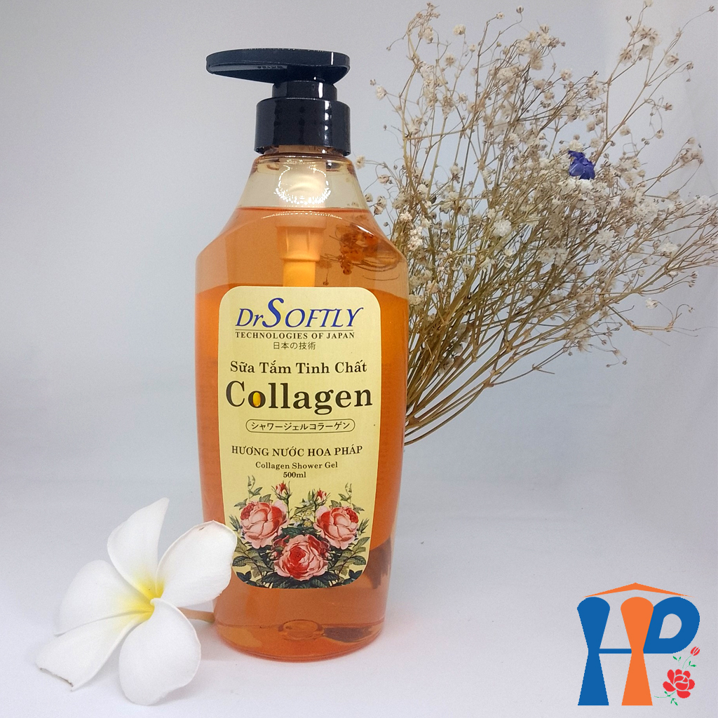 Sữa tắm nước hoa Pháp DrSoftly Collagen Bienvenue Perfume Shower Gel (hương hoa hồng nồng nàn)