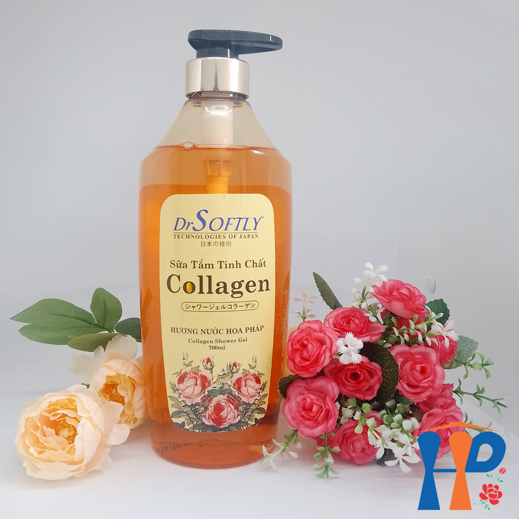 Sữa tắm nước hoa Pháp DrSoftly Collagen Bienvenue Perfume Shower Gel (hương hoa hồng nồng nàn)