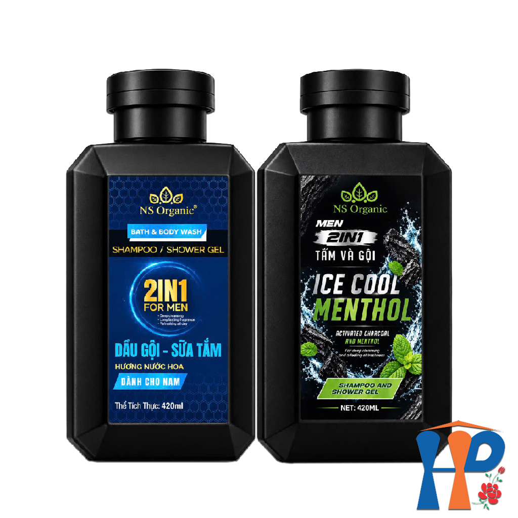 Tắm gội nam NS Organic Men 2 in 1 Shampoo & Shower Gel 420ml