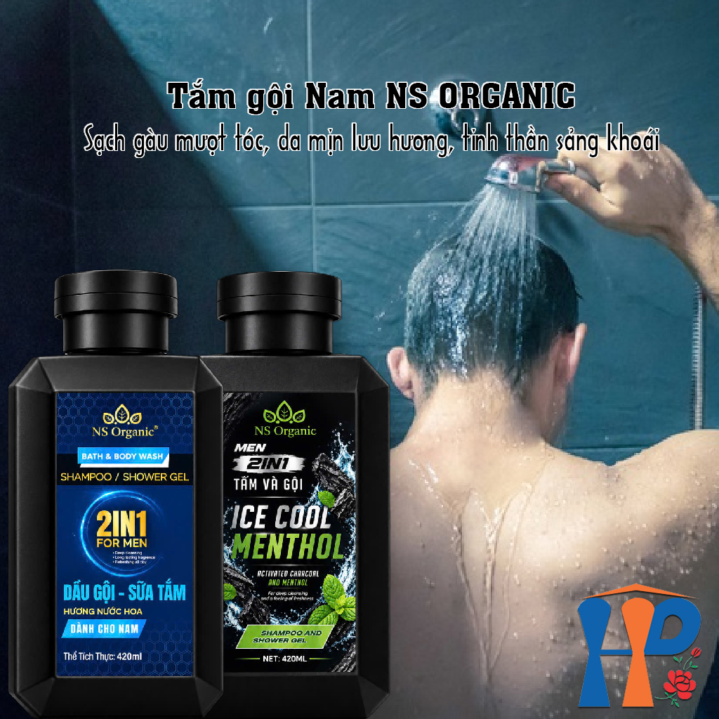 Tắm gội nam NS Organic Men 2 in 1 Shampoo & Shower Gel 420ml
