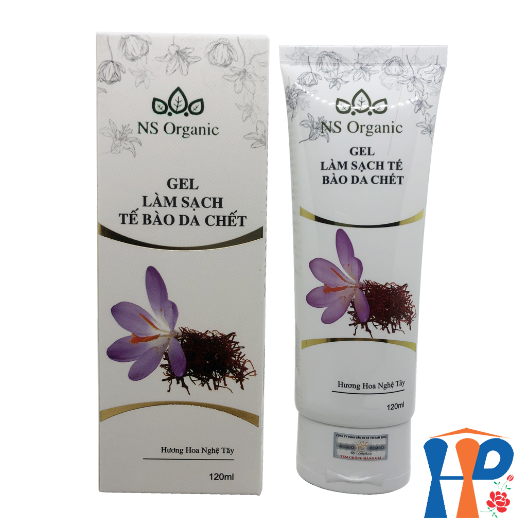 Gel Làm Sạch Tế Bào Chết Hương Hoa Nghệ Tây NS Organic Saffron Whitening Exfoliate Gel 120ml