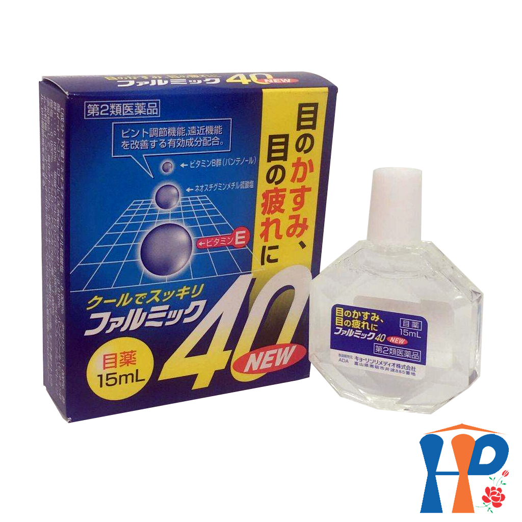 Nước nhỏ mắt Farumikku Nhật Bản Eye Drops Japan 15ml (giảm mỏi mắt, giúp sáng mắt, lọc ánh sáng xanh)