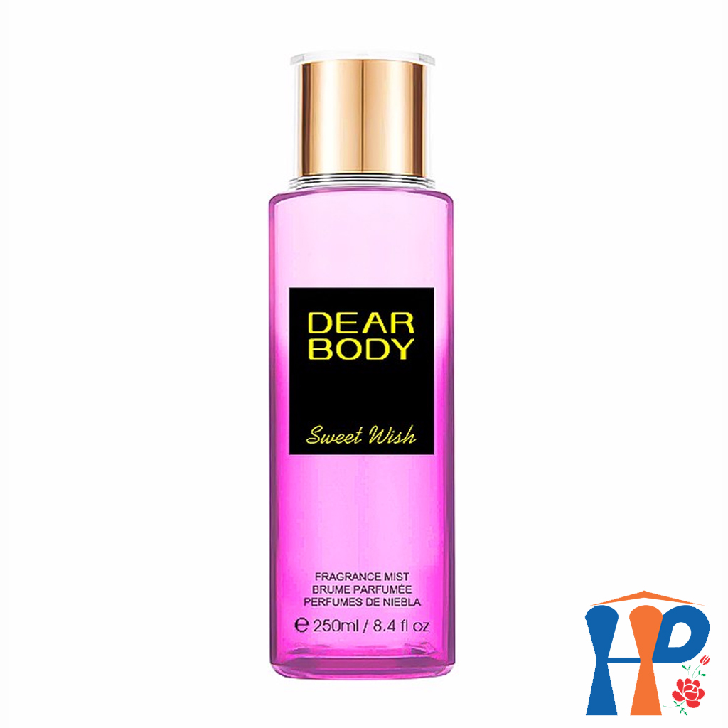 Xịt Thơm Toàn Thân Dear Body Fragrance Mist 250ml (for woman, lưu hương từ 3 - 5 giờ)