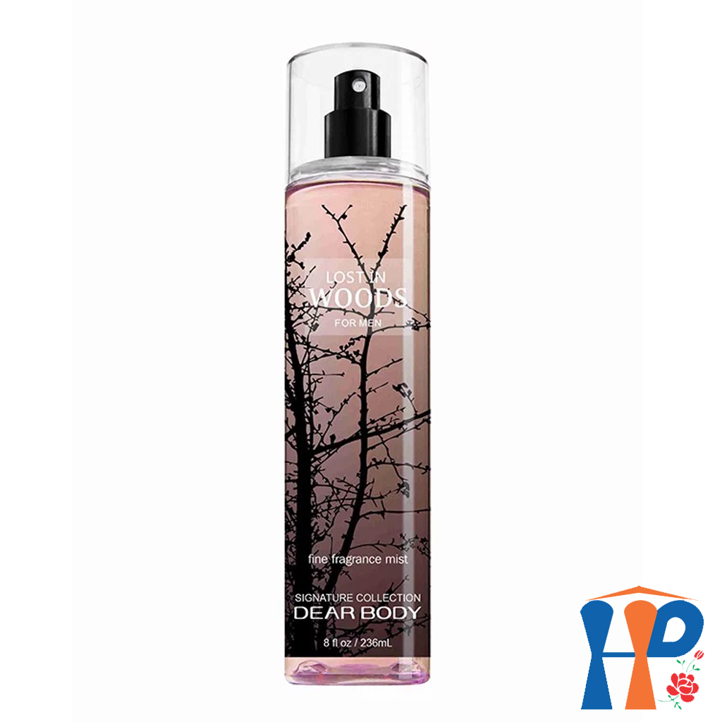 Xịt Thơm Toàn Thân Nam Dear Body Fine Fragrance Mist For Men 236ml (lưu hương 3 - 5 giờ)