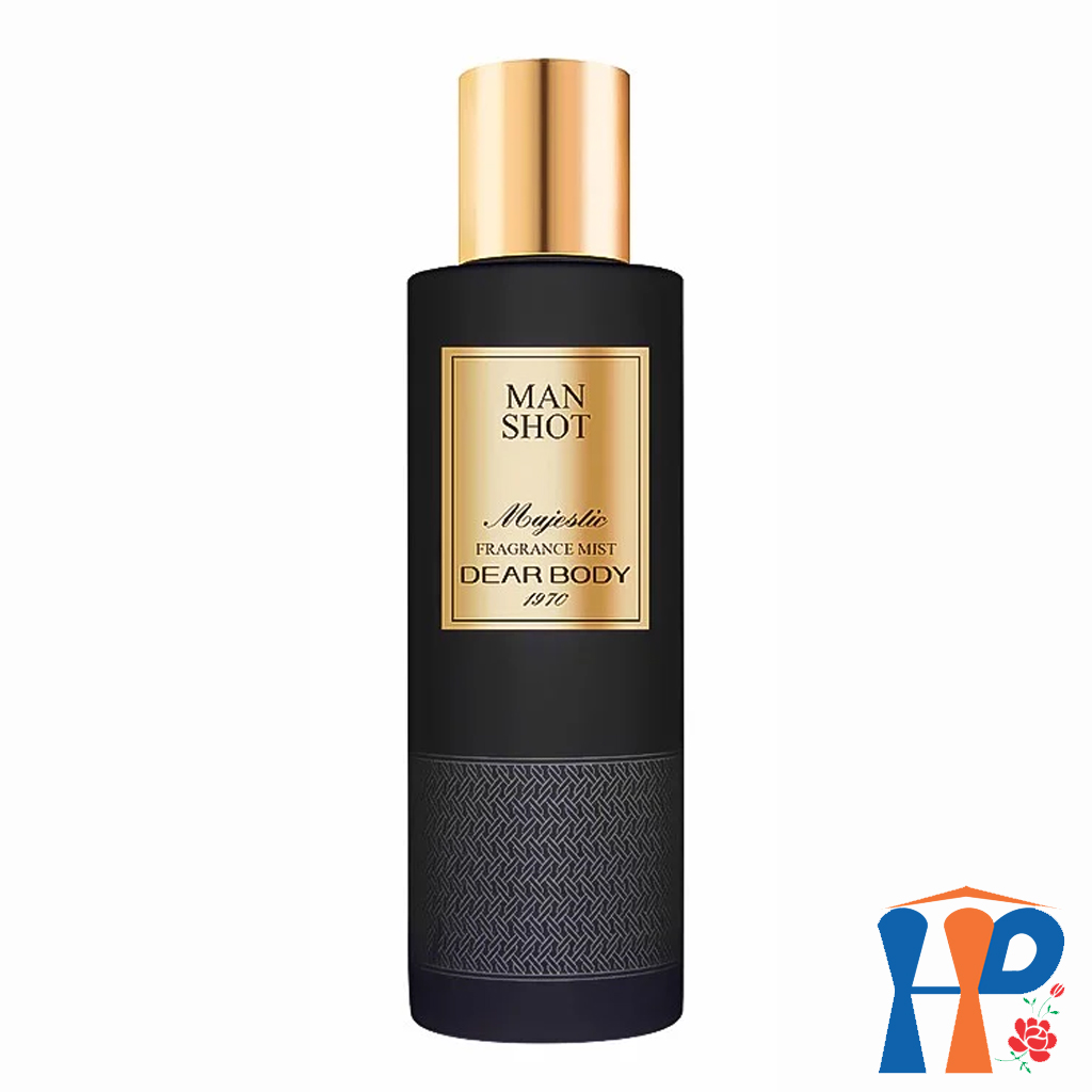 Xịt Thơm Toàn Thân Nam Dear Body Majestic Fragrance Body Mist 270ml (for man, lưu hương 3 - 5 giờ)