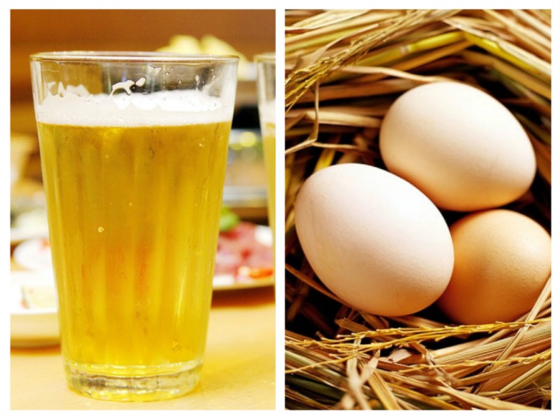 Mặt nạ dưỡng trắng hiệu quả cùng trứng gà và bia