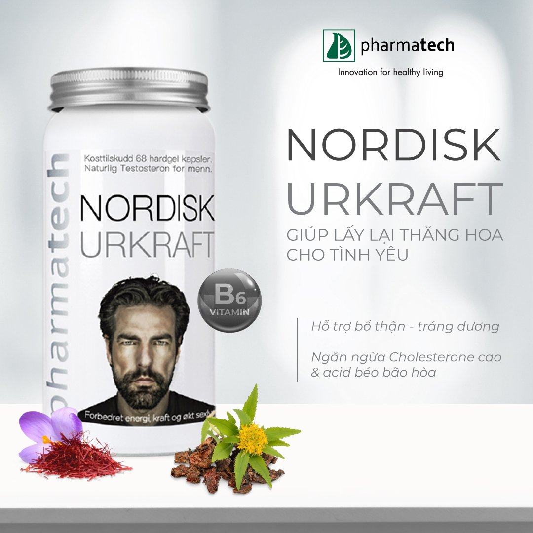 Viên nang tăng cường sinh lý nam Nordisk Urkraft - 68 viên