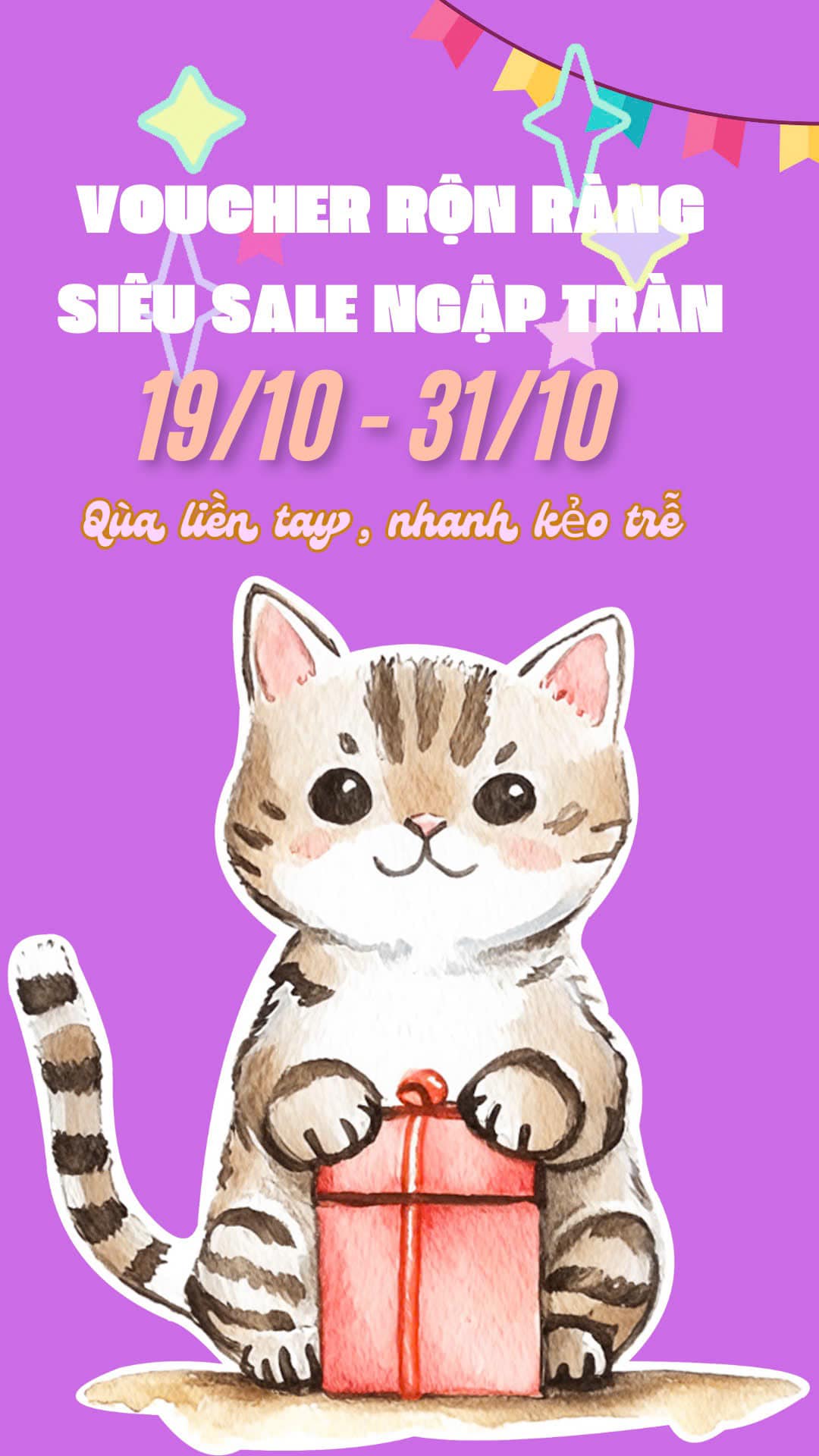 ĐẠI TIỆC VOUCHER SIÊU GIẢM GIÁ, SĂN HÀNG COMBO T10/2024