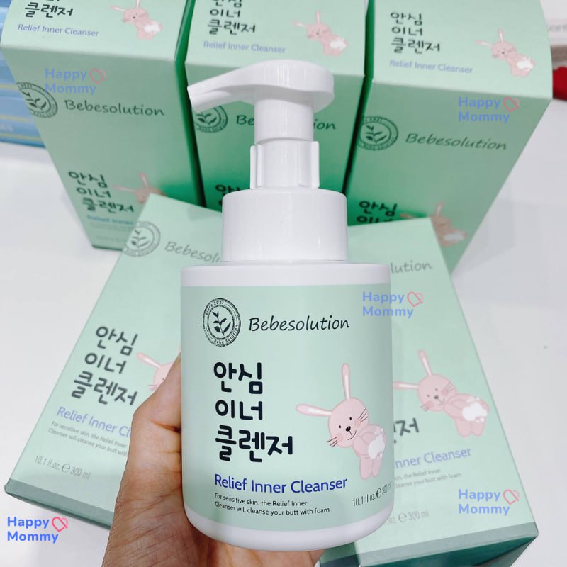Dung Dịch Vệ Sinh Thảo Mộc Bebesolution Hàn, 300ml (0M+)