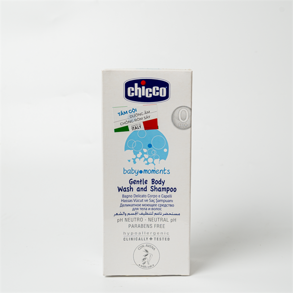 Sữa Tắm Gội Chiết Xuất Yến Mạch Chicco 200Ml (0M+)