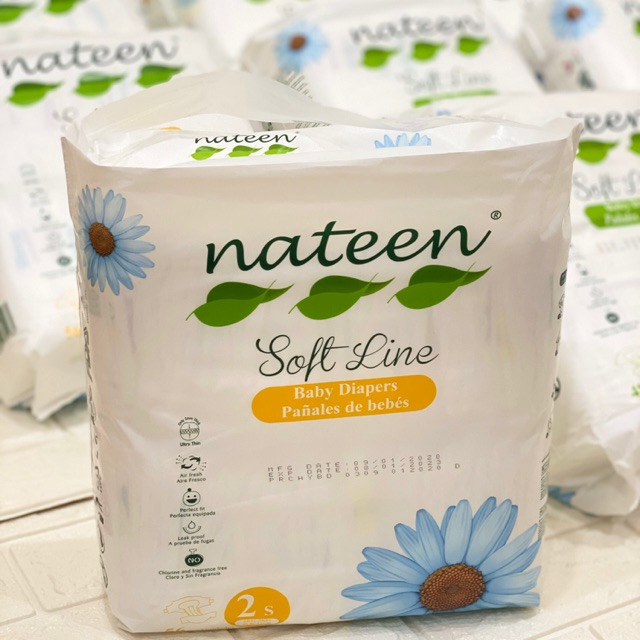 Bỉm Dán Hữu Cơ Nateen Soft Line Bỉ Size M 48 Miếng