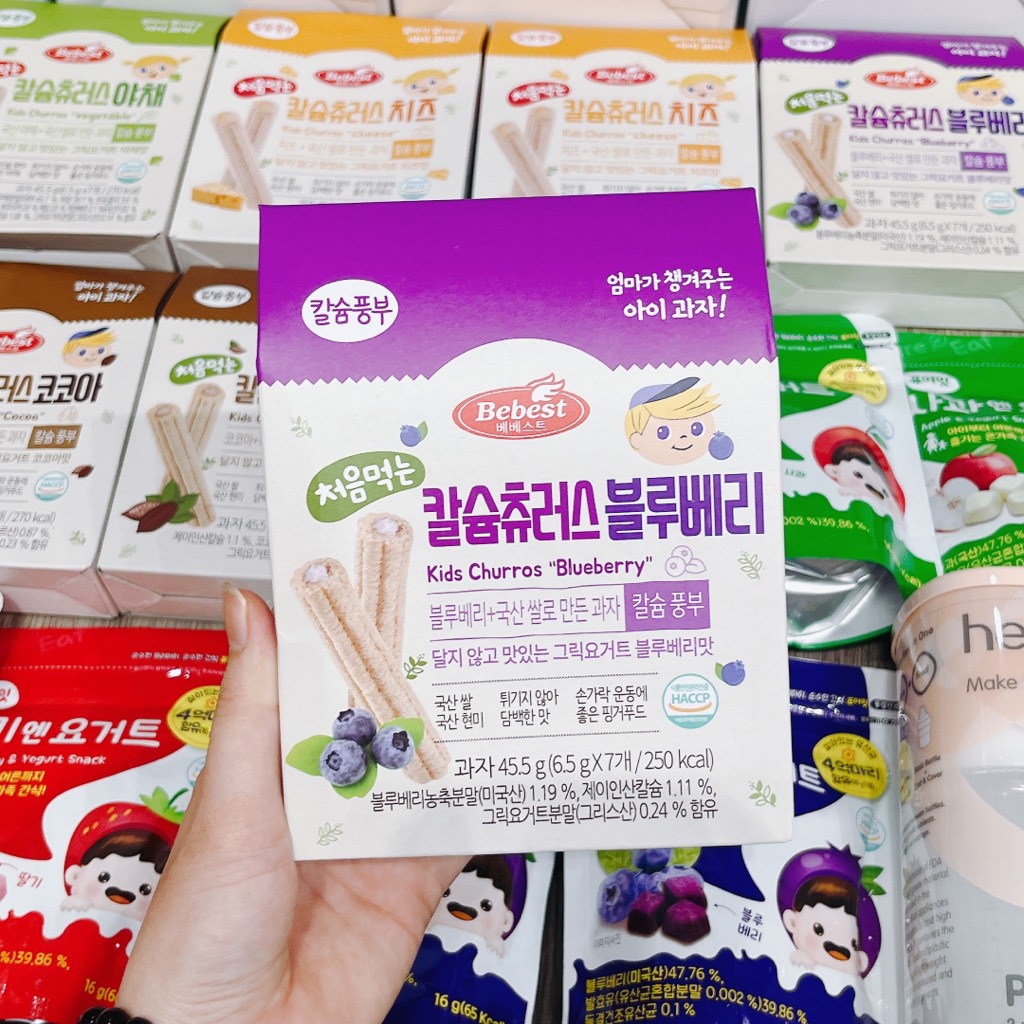 Bánh cuộn Bebest bổ sung canxi cho bé từ 7M+ Nội địa Hàn