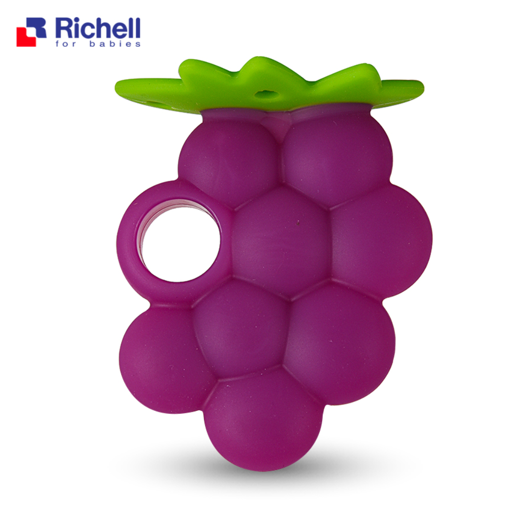 Gặm Nướu Silicone Richell, Quả Nho (3M+)