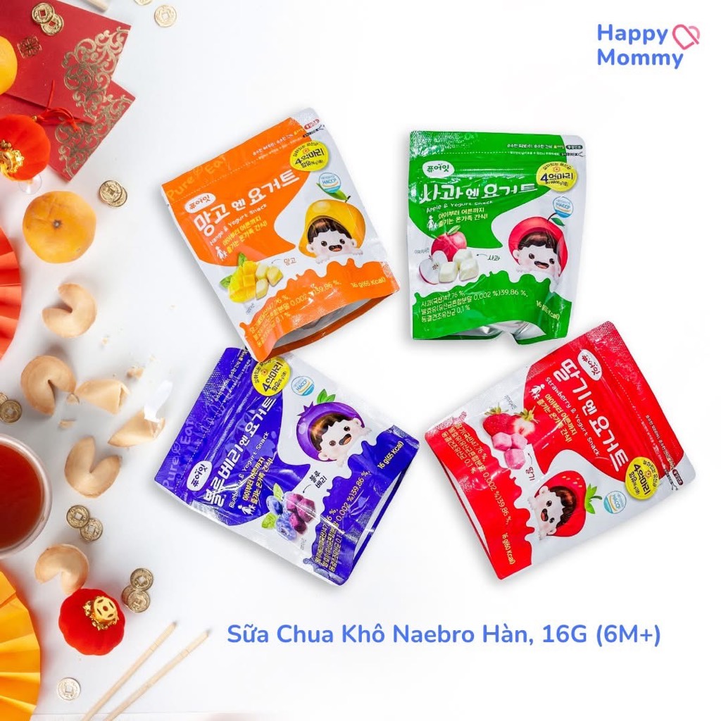 Sữa Chua Khô Naebro Pure-eat Nội địa Hàn Bổ Sung Lợi Khuẩn 7m+