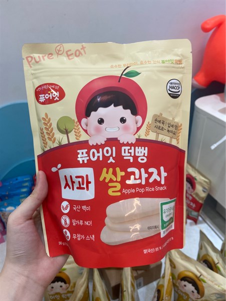 Bánh Gạo Hữu Cơ Naebro Pure Eat Hàn Quốc 30G (6M+)
