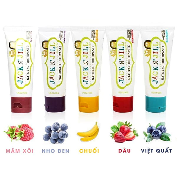 Kem Đánh Răng Jack N' Jill Úc nuốt được, tuýp 50G (6M+)