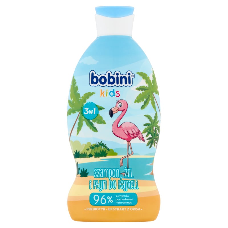 Sữa Tắm Gội Và Dưỡng Thể 3In1 Bobini Hình Chim Hồng Hạt, 330Ml (1Y+)