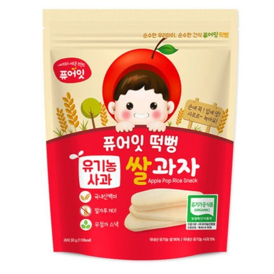 Bánh Gạo Hữu Cơ Naebro Pure Eat Hàn Quốc 30G (6M+)