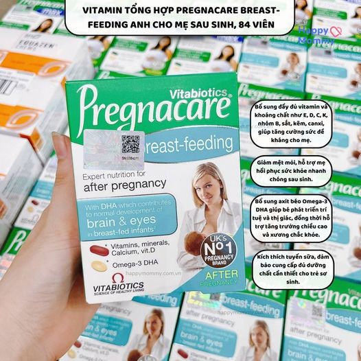 Vitamin Tổng Hợp Pregnacare Breast-Feeding Anh Cho Mẹ Sau Sinh, 84 Viên