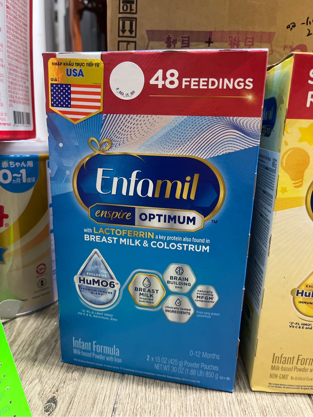 Sữa Bột Enfamil Enspire Optimum Mỹ, 850G (0-12M)