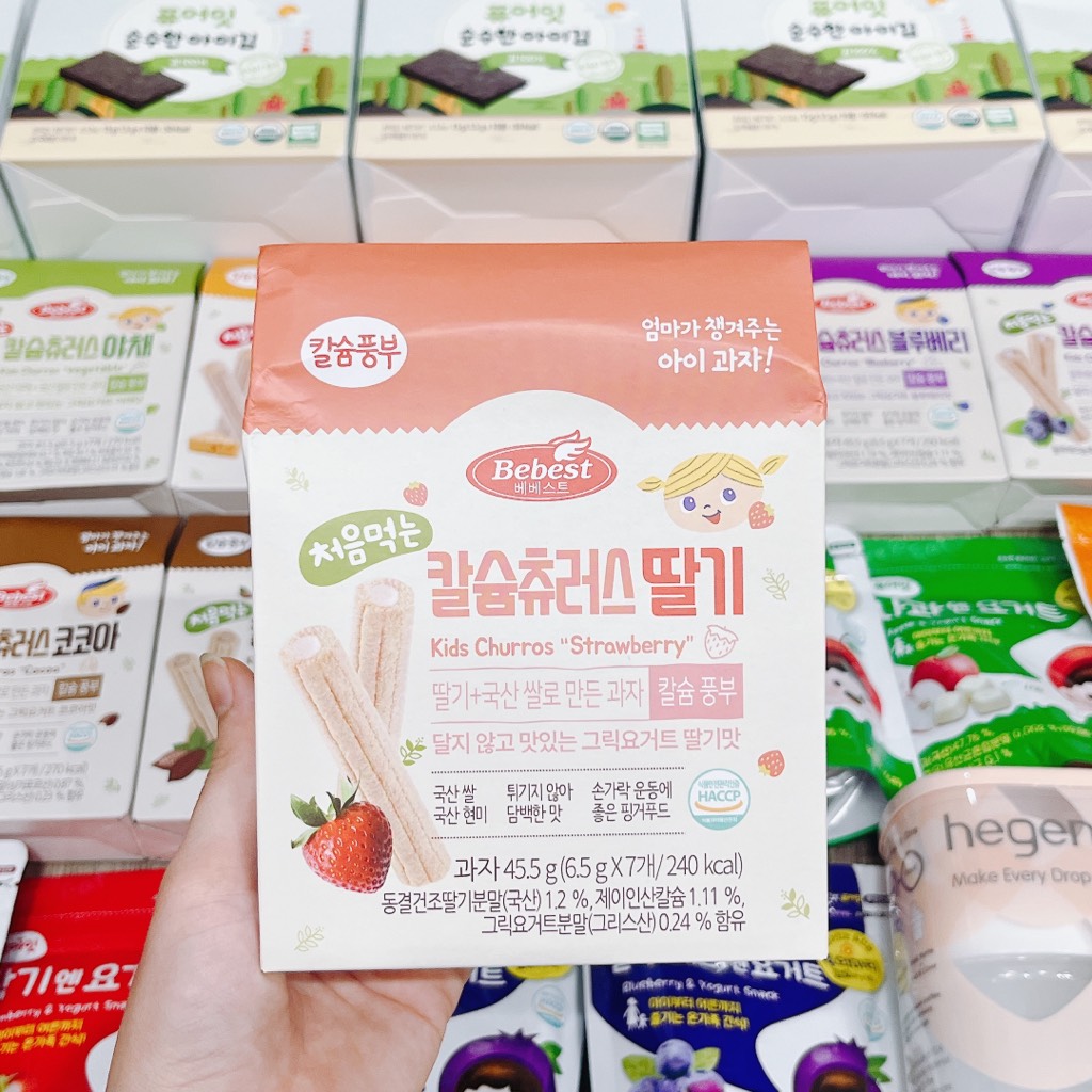 Bánh cuộn Bebest bổ sung canxi cho bé từ 7M+ Nội địa Hàn