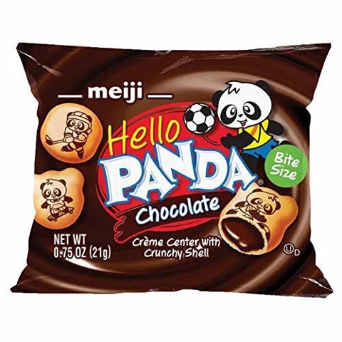 Bánh Gấu Chocolate Meiji Hello Panda Nội Địa Mỹ Gói Nhỏ 21G