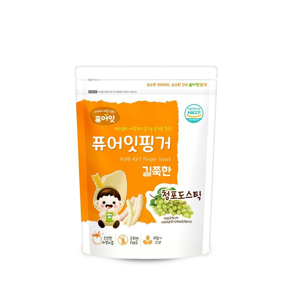 Bánh Gạo Hữu Cơ Naebro Pure Eat Hàn Quốc Hình Que 30G (7M+)