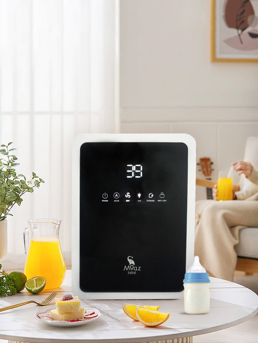 Máy Tiệt Trùng Sấy Khô Tia Uvc Và Bảo Quản Bình Sữa Moaz Bébé MB-038