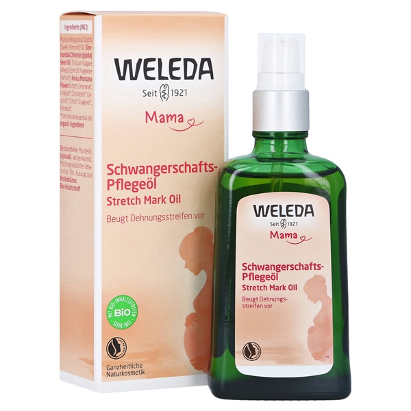 Dầu Massage Chống Rạn Da Weleda Mama Schwangerschafts-Pflegeöl, 100Ml