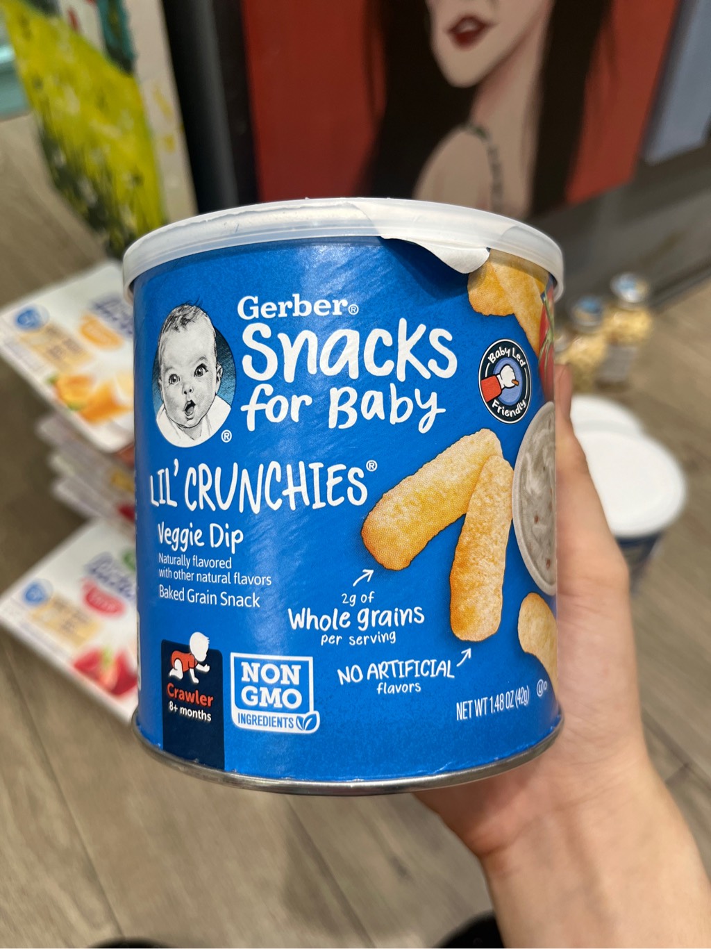 Bánh que ăn dặm Gerber, 42g (8M+) - vị Rau Củ