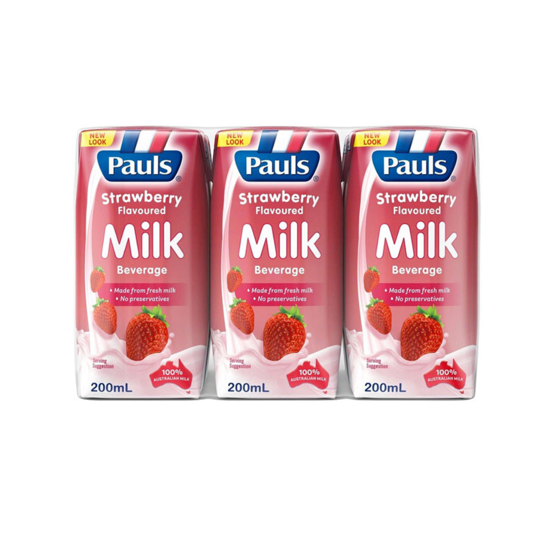 Sữa Tươi Pauls Úc, Lốc 6 Hộp X 200Ml (12M+)