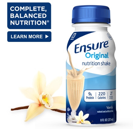 Sữa Nước Ensure Original Nutrition Shake Vị Vani Mỹ, 236Ml