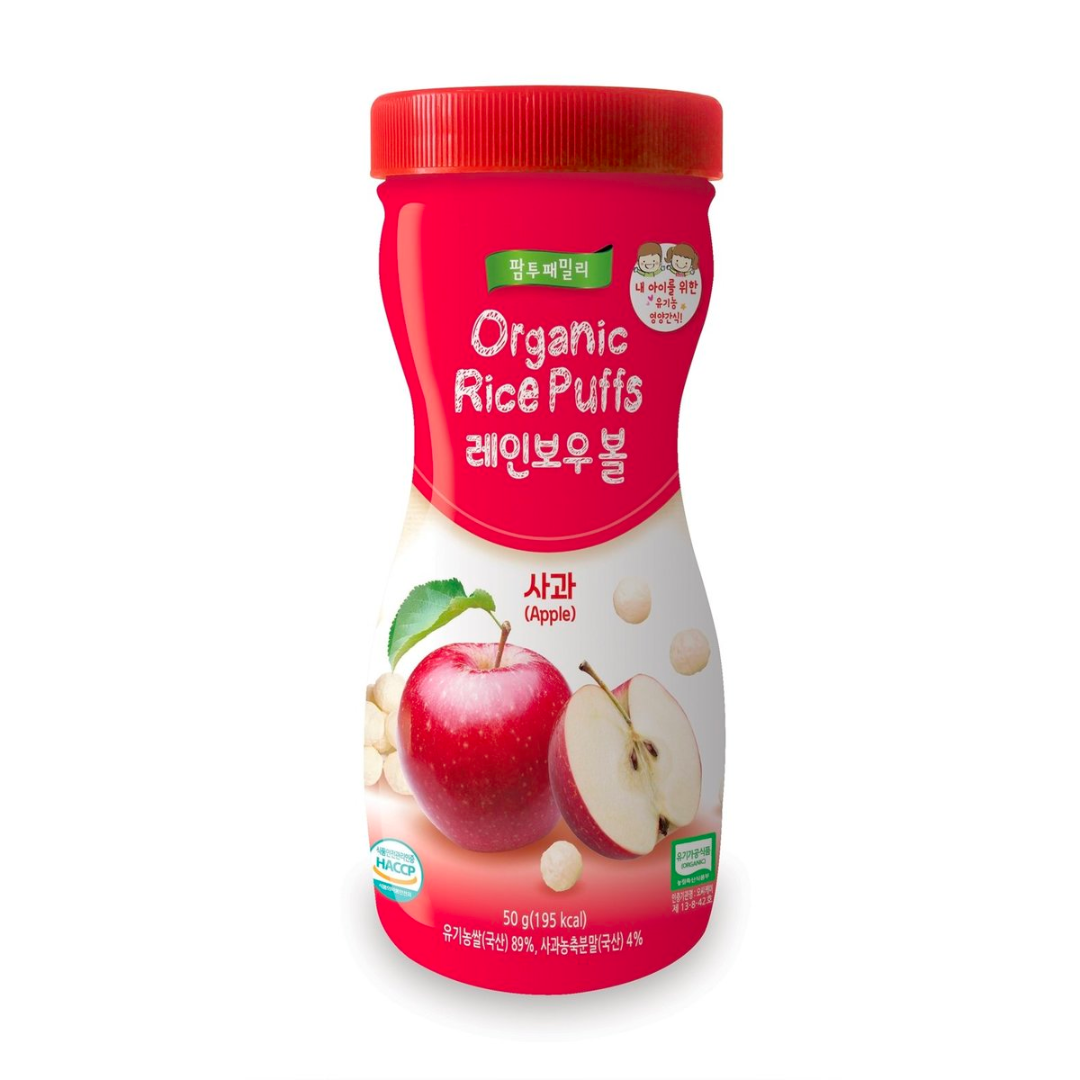 Bánh Gạo Hữu Cơ Puffs Farm To Baby Hàn Dạng Viên, 50G (6M+)