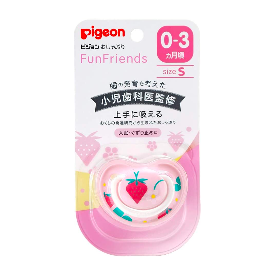 Ty Giả Pigeon Fun Friends Nội Địa Nhật Hình Dâu Hồng, Size S (0-3M)