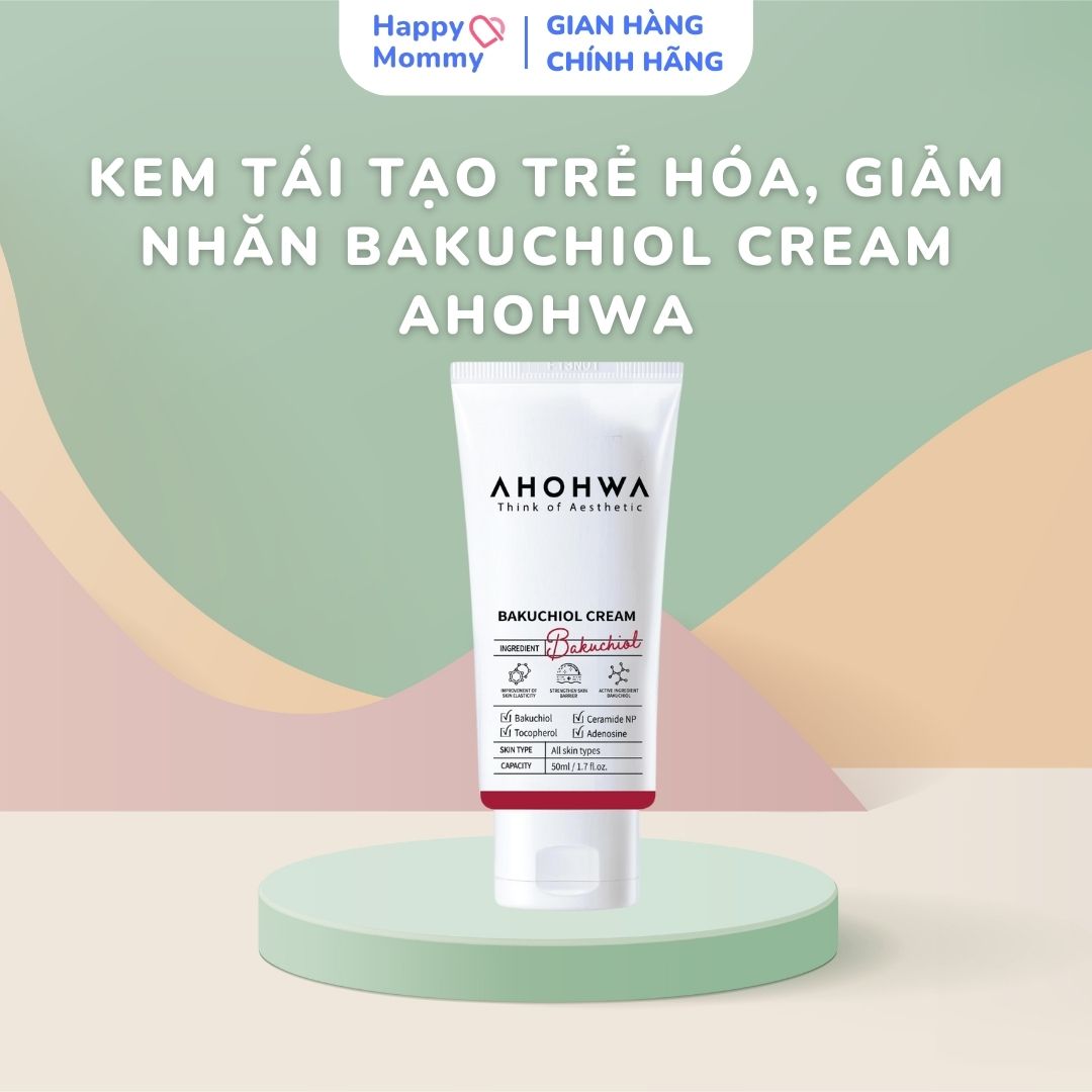 Kem tái tạo trẻ hoá, giảm nhăn Bakuchiol Ahohwa 50ml