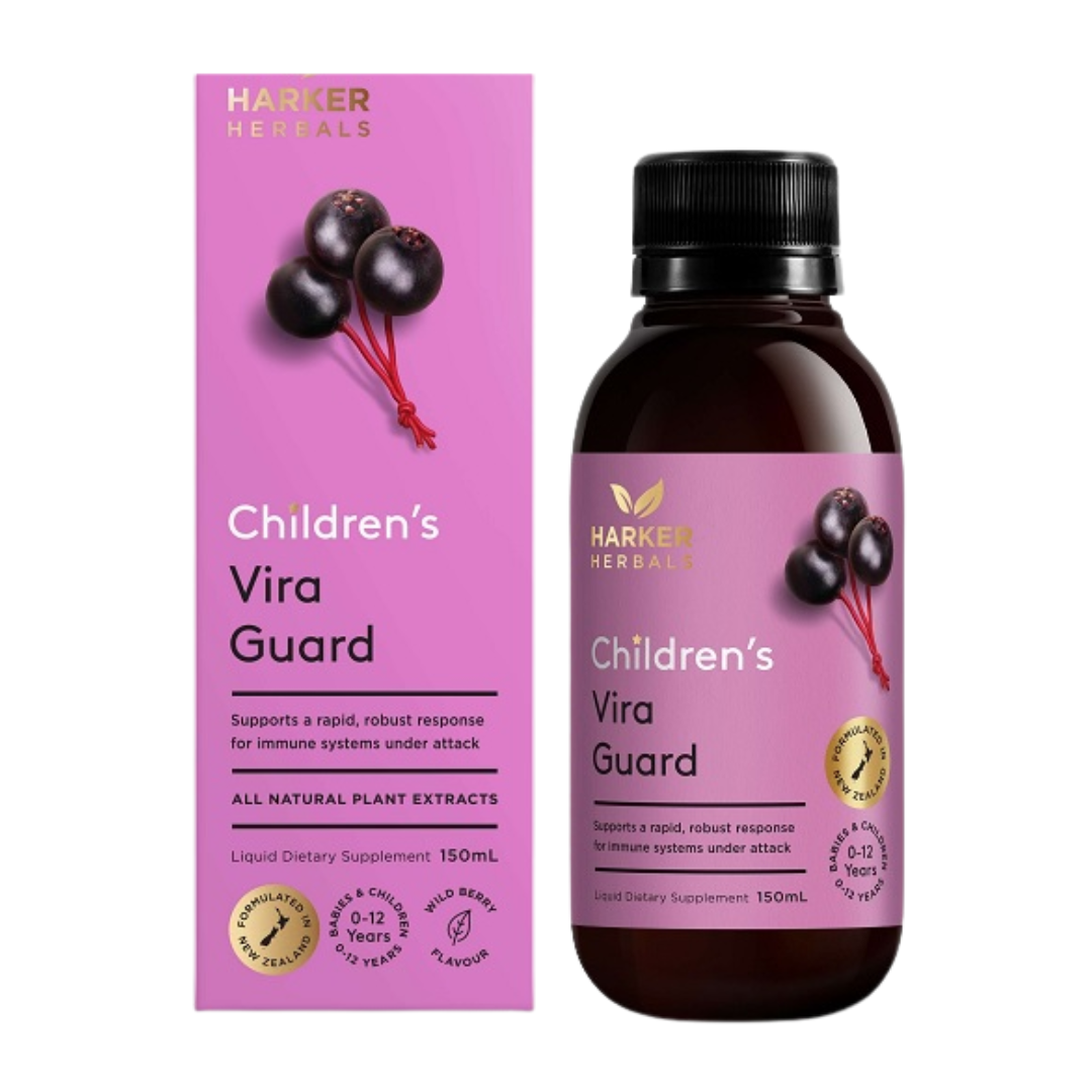 Tăng Đề Kháng Harker Herbals Children's Vira Guard, 150Ml (0-12Y)