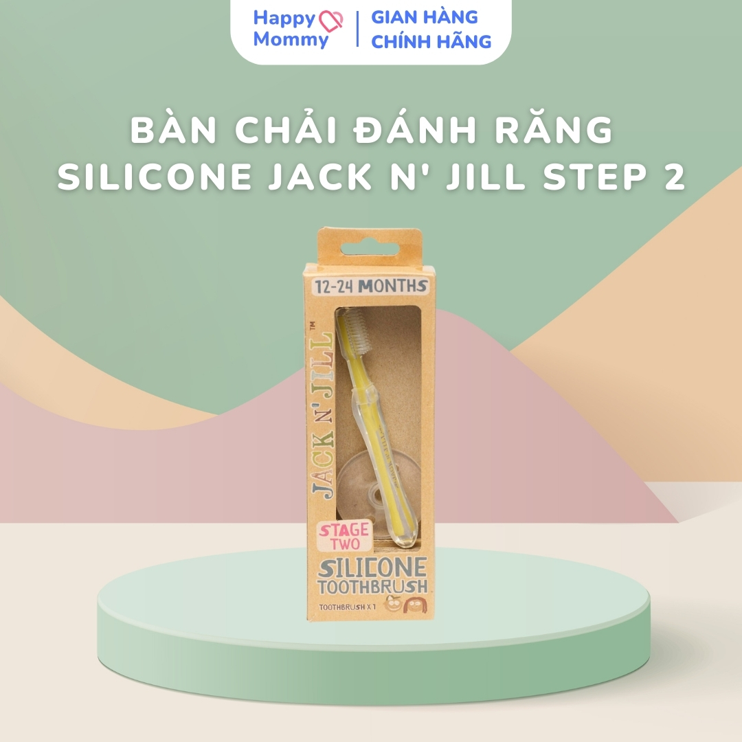 Bàn Chải Đánh Răng Silicone Jack N' Jill Step 2 (12-24M)