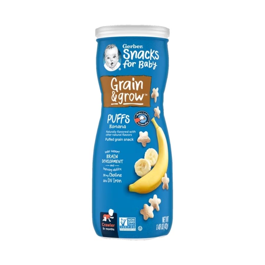 Bánh Ăn Dặm Gerber Puffs Mỹ 42G (8M+)