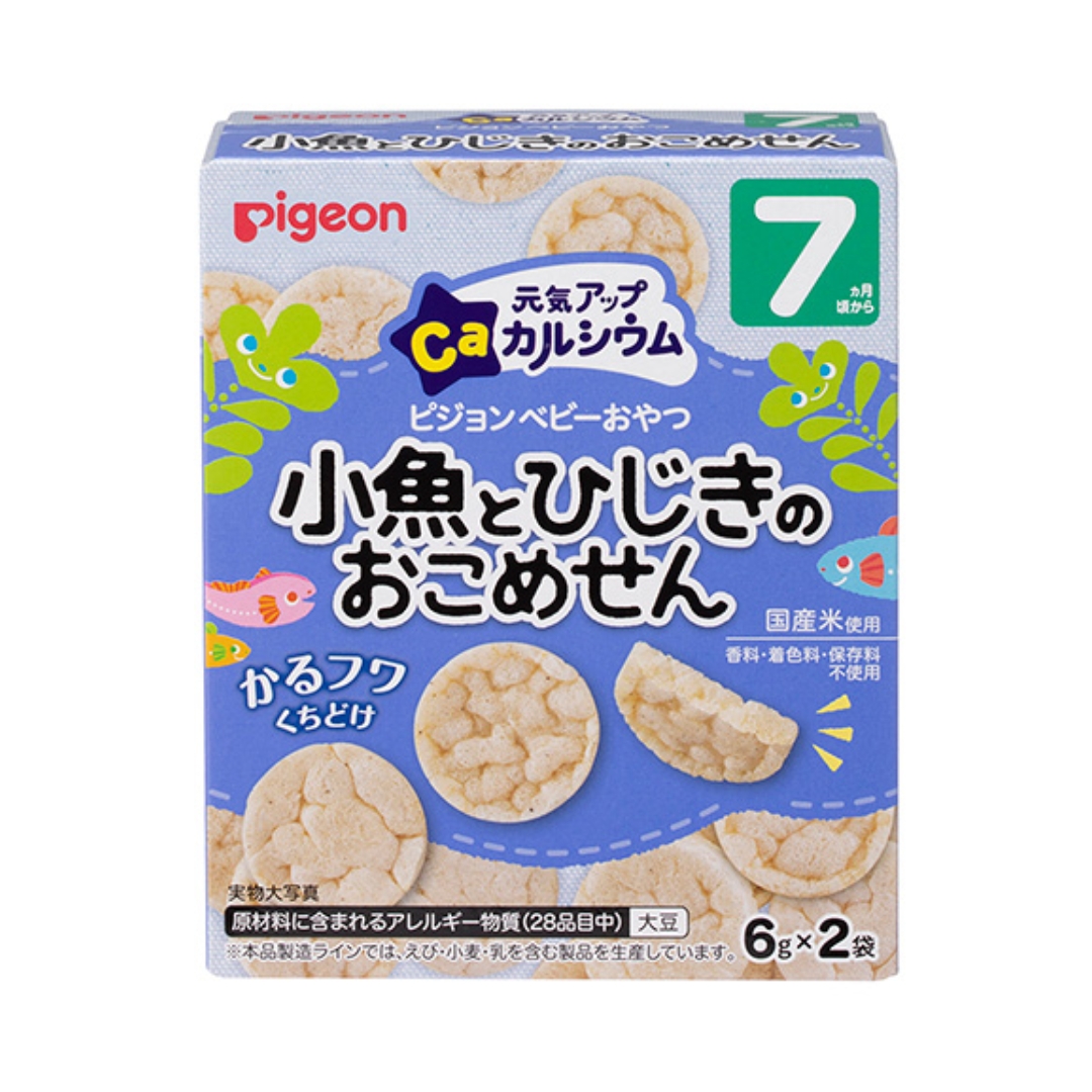 Bánh Ăn Dặm Pigeon Nhật Vị Cá, Rong Biển, 12G (7M+)