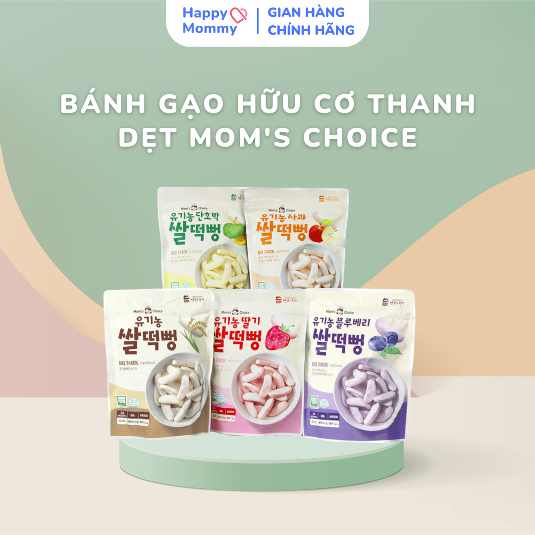Bánh gạo hữu cơ thanh dẹt vị bí đỏ Mom's Choice
