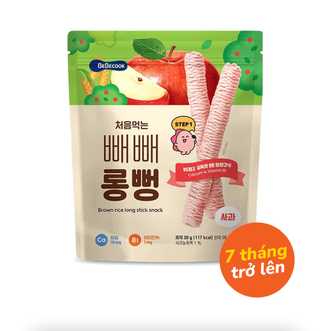 Bánh Gạo Lứt Thanh Dài Hữu Cơ Hàn Quốc Bebecook