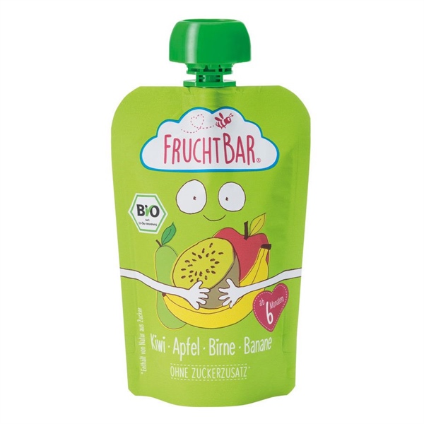 Trái Cây Nghiền Fruchtbar Chuối, Lê, Táo, Kiwi, 100G (6M+)