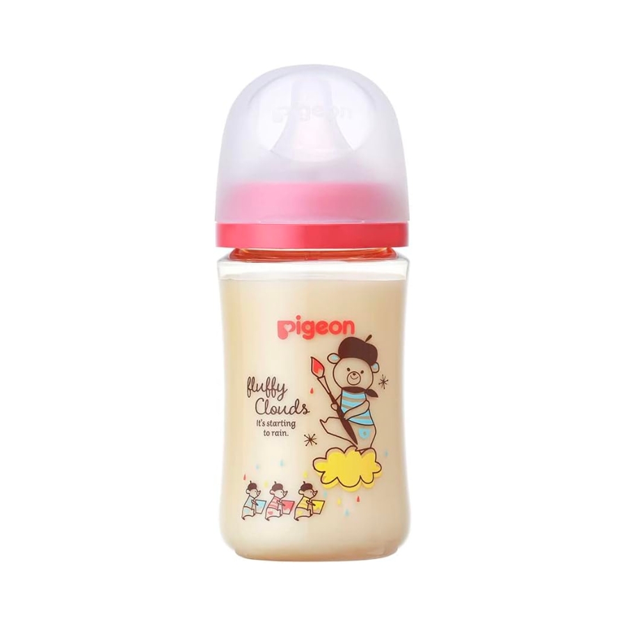 Bình Sữa Cổ Rộng Pigeon Nhựa PPSU Nội Địa Nhật, 160Ml Và 240Ml