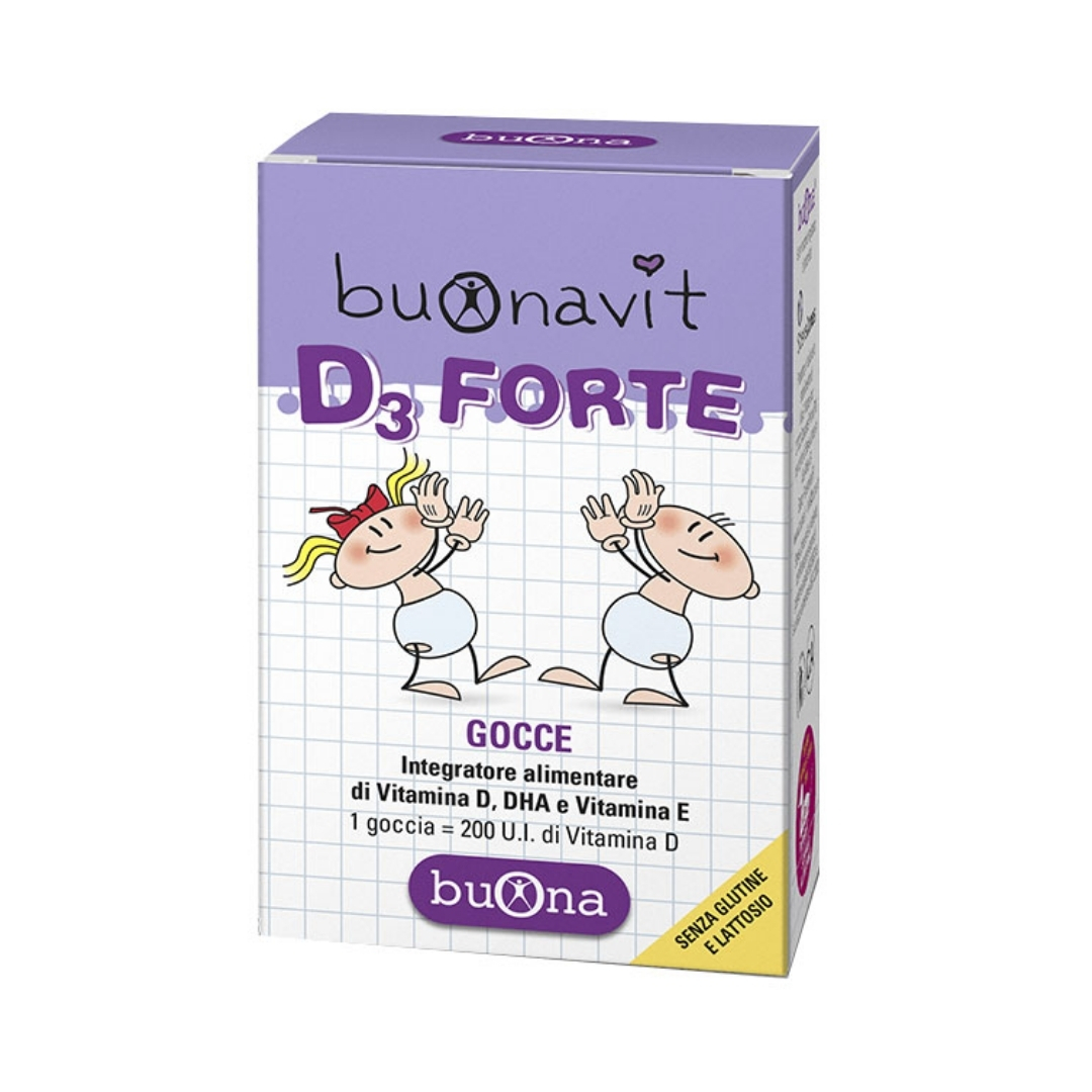 Buonavit D3 Forte bổ sung Vitamin D, DHA, Vitamin E cho bé (0M+)