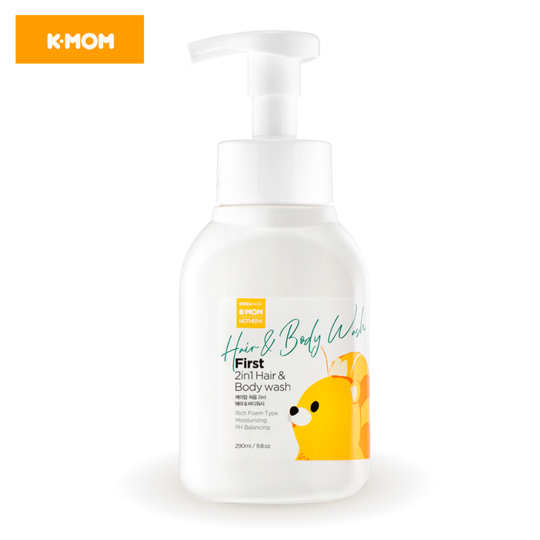 Sữa Tắm Gội Hữu Cơ K-Mom Hàn Quốc 290Ml (0M+)