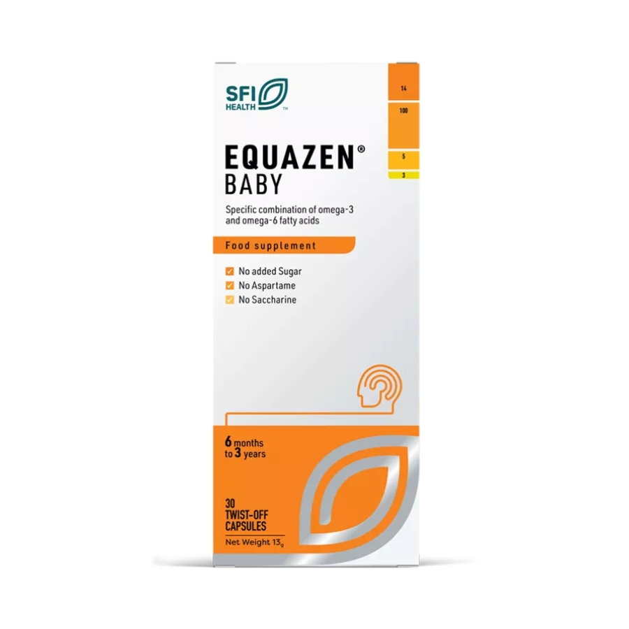 Dầu Cá Bổ Sung DHA, Omega 3-6 Cho Bé Equazen Baby, 30 Viên (6M-3Y)