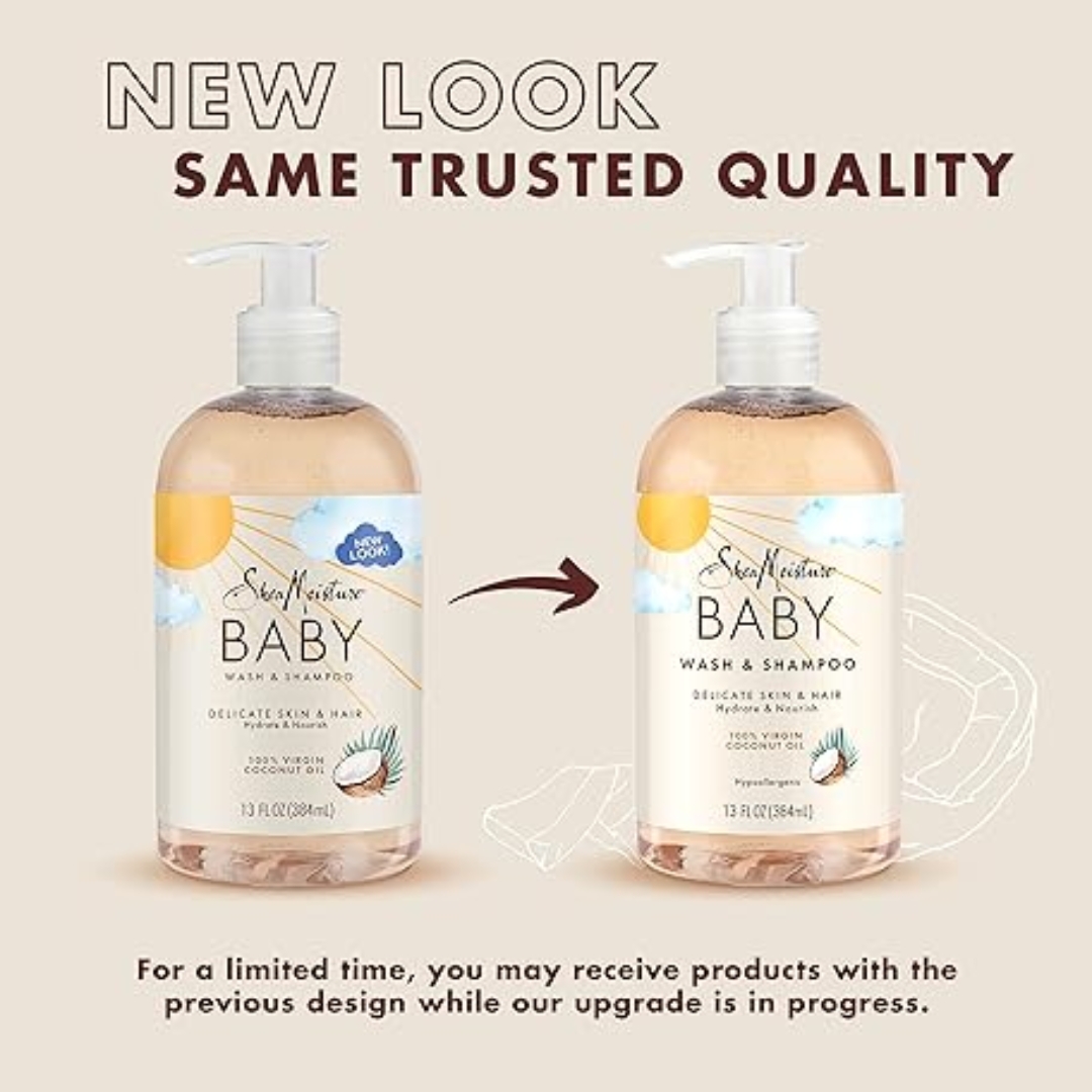 Dầu Tắm Gội SheaMoisture Baby 100% Virgin Coconut Oil, 384ML